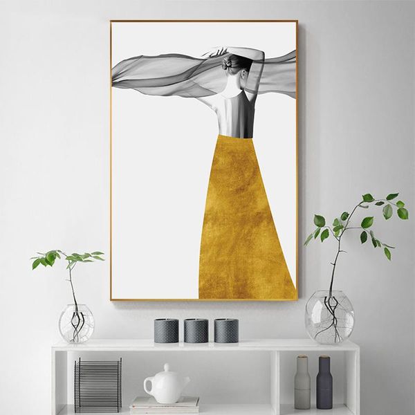 abstract yellow dress gorgeous girl back canvas painting fashion wall art picture for living room home decor (no frame)
abstract yellow dress gorgeous girl back canvas painting fashion wall art picture for living room home decor (no frame)