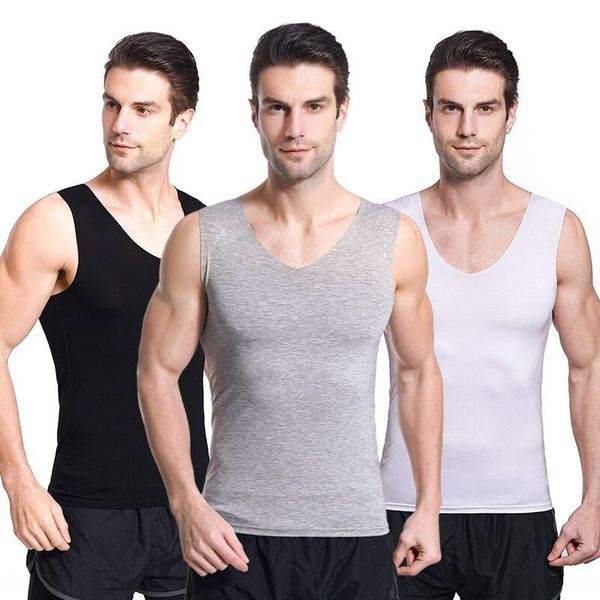 four seasons modal seamless men' slim fit wide shoulder waistcoat sports sleeveless thin vest vest undershirt, White;black
four seasons modal seamless men' slim fit wide shoulder waistcoat sports sleeveless thin vest vest undershirt, White;black