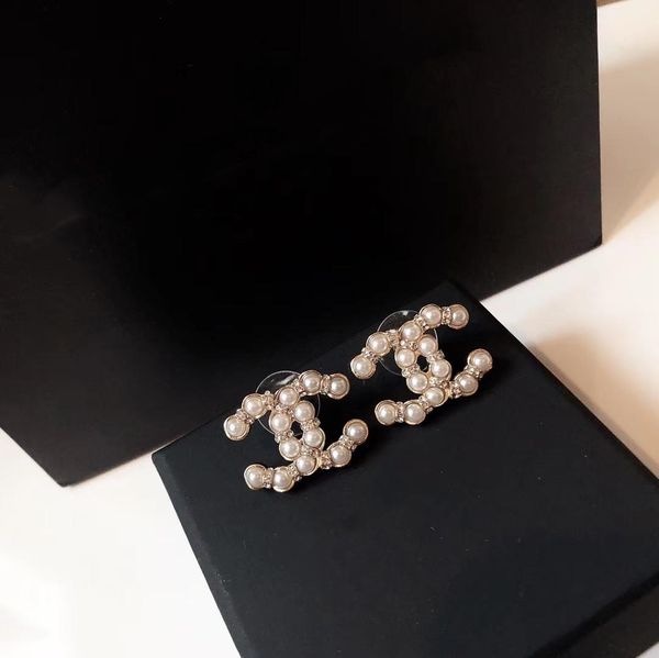 925 silver needle pearl earrings classic brass material earrings sweet and elegant earrings