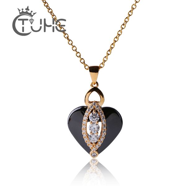 pendant necklaces rose gold crystal heart luxury jewelry love ceramic valentine's day mother gift wedding, Silver
pendant necklaces rose gold crystal heart luxury jewelry love ceramic valentine's day mother gift wedding, Silver