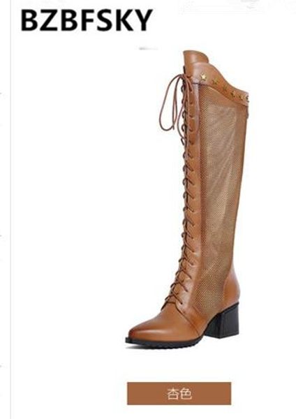 leather knee-high mesh boots women 2020 spring and summer thick heel high-heeled high tube hollow single boots cool, Black
leather knee-high mesh boots women 2020 spring and summer thick heel high-heeled high tube hollow single boots cool, Black