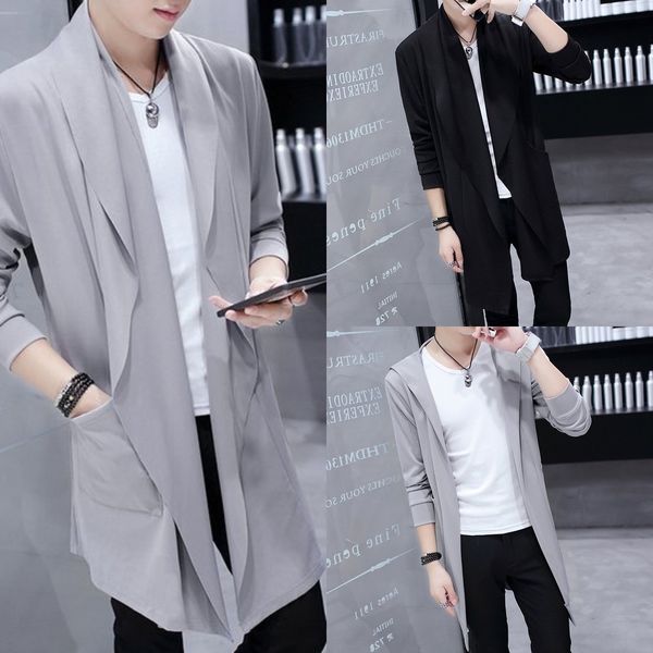 nrdoq youth spring and autumn korean style trendy men's mid-length upper clothes slim coat windbreaker cloak windbreaker student handso, Tan;black
nrdoq youth spring and autumn korean style trendy men's mid-length upper clothes slim coat windbreaker cloak windbreaker student handso, Tan;black