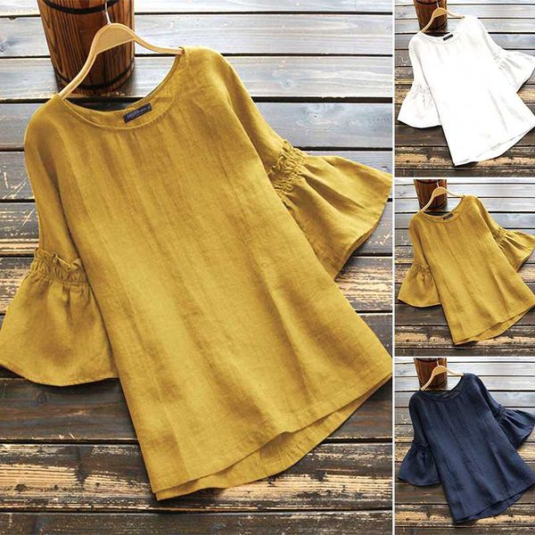 women blouses elegant daisy print o neck blouse shirt summer 2020 short sleeve loose cotton linen shirts feminino, White
women blouses elegant daisy print o neck blouse shirt summer 2020 short sleeve loose cotton linen shirts feminino, White