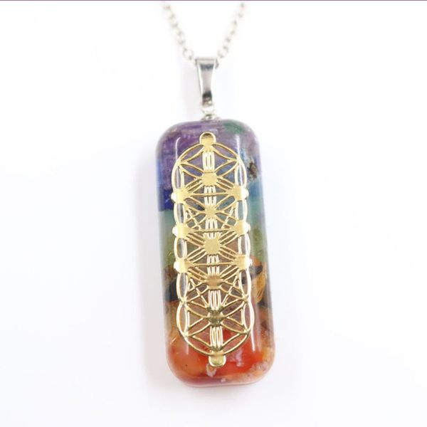 wholesale 10 pcs gold plated rectangle colorful rainbow stone and resin pendant spiritual necklace orgone energy jewelry, Silver
wholesale 10 pcs gold plated rectangle colorful rainbow stone and resin pendant spiritual necklace orgone energy jewelry, Silver