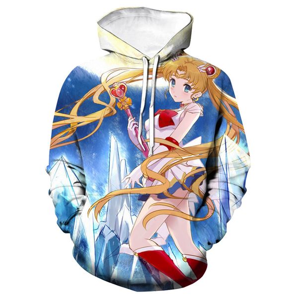2019 european and american cross-border mens sailor moon moon pretty girl warrior 3d printing pullover sweater, Black
2019 european and american cross-border mens sailor moon moon pretty girl warrior 3d printing pullover sweater, Black