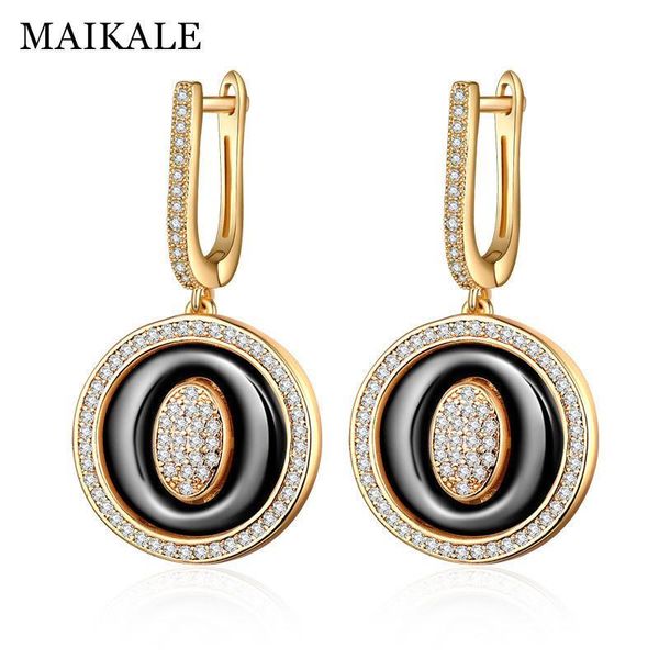 maikale luxury korean earrings round black ceramic earrings cubic zirconia gold silver big drop earrings for women charm gifts
maikale luxury korean earrings round black ceramic earrings cubic zirconia gold silver big drop earrings for women charm gifts