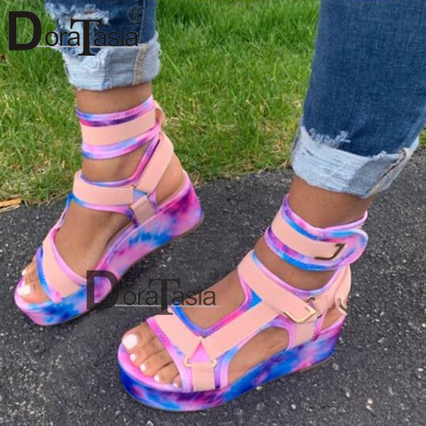 doratasia new women's gladiator sandals ladies flat platform colorful shoes woman casual beach summer sandals big size 35-43 y200620, Black
doratasia new women's gladiator sandals ladies flat platform colorful shoes woman casual beach summer sandals big size 35-43 y200620, Black