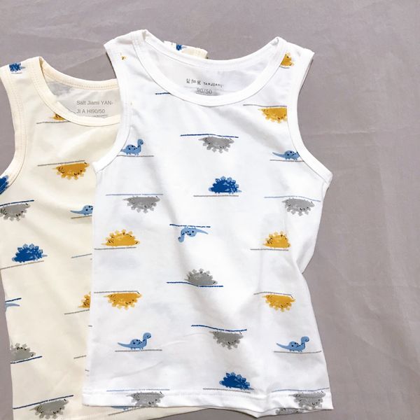uxpn8 2020 new salt and rice children's cartoon dinosaur printed boy's 2020 new salt and rice children's vest cartoon dinosau, Blue 
uxpn8 2020 new salt and rice children's cartoon dinosaur printed boy's 2020 new salt and rice children's vest cartoon dinosau, Blue