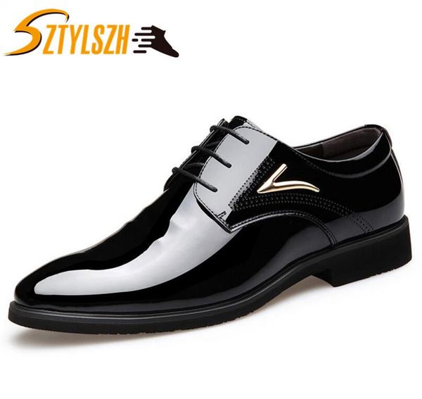 italy designer men shoes oxford shoes for men classic business pointed toe dress patent leather wedding, Black
italy designer men shoes oxford shoes for men classic business pointed toe dress patent leather wedding, Black
