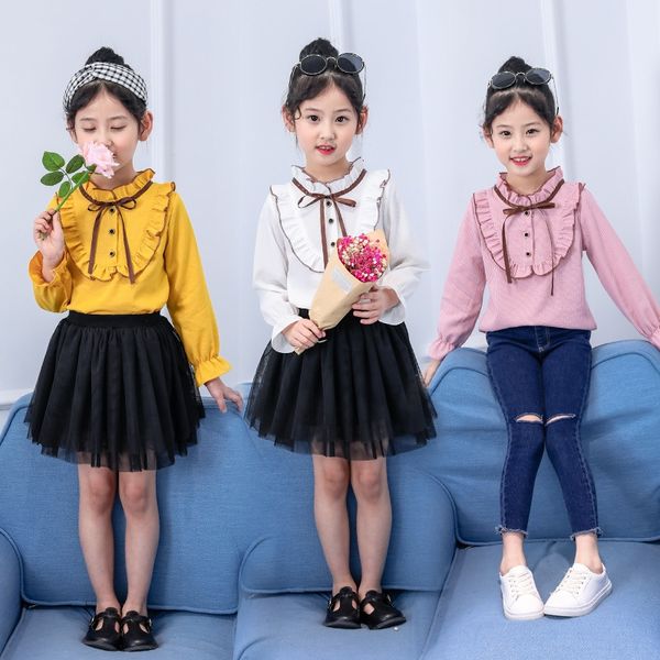 zomho classic sweet long-sleeved girl's clothing autumn clothes shirt for medium and large children's lotus leaf collar shirt chil, White;black
zomho classic sweet long-sleeved girl's clothing autumn clothes shirt for medium and large children's lotus leaf collar shirt chil, White;black