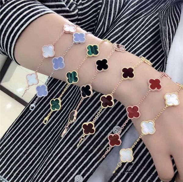 s925 sterling silver-plated 18k gold bracelet lucky clover agate onyx black, Golden;silver
s925 sterling silver-plated 18k gold bracelet lucky clover agate onyx black, Golden;silver