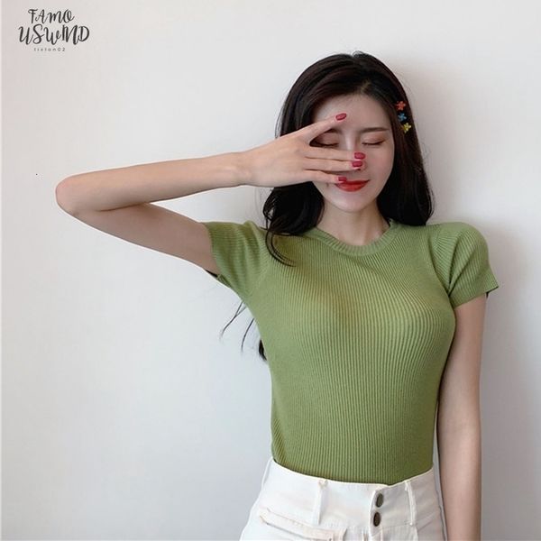 t shirt cap sleeve women fashion o neck solid color tshirt 2020 summer casual short sleeve korean style slim knitted tee, White
t shirt cap sleeve women fashion o neck solid color tshirt 2020 summer casual short sleeve korean style slim knitted tee, White