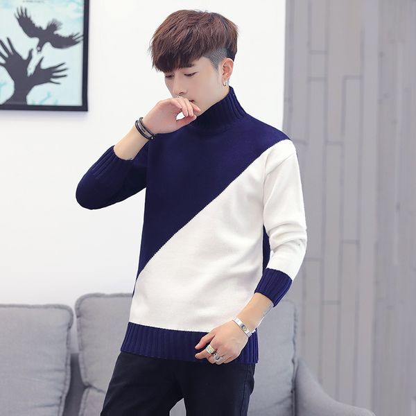 new pullover 2020 turtleneck knitted casual color fall winter sweater for men knit shirts, White;black
new pullover 2020 turtleneck knitted casual color fall winter sweater for men knit shirts, White;black