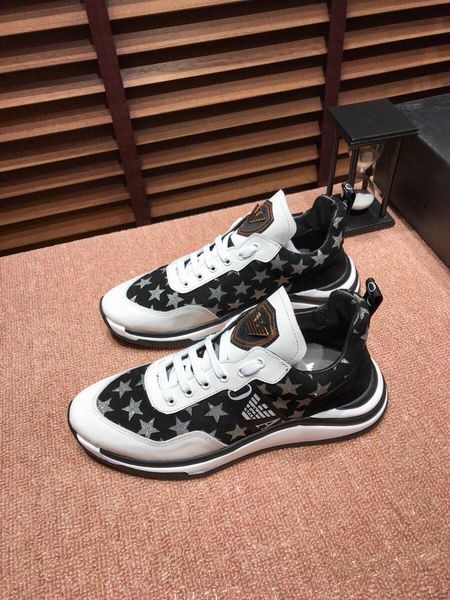 2020q fashion men's embroidered letter casual shoes breathable leather classic sneakers lace-up low-shoes, size: 38-45, Black
2020q fashion men's embroidered letter casual shoes breathable leather classic sneakers lace-up low-shoes, size: 38-45, Black