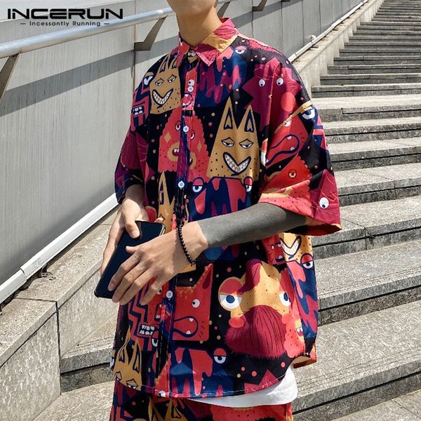 incerun mens summer hawaiian sets fashion printed short sleeve lapel shirts casual shorts sets loose breathable suits plus size7, Gray
incerun mens summer hawaiian sets fashion printed short sleeve lapel shirts casual shorts sets loose breathable suits plus size7, Gray
