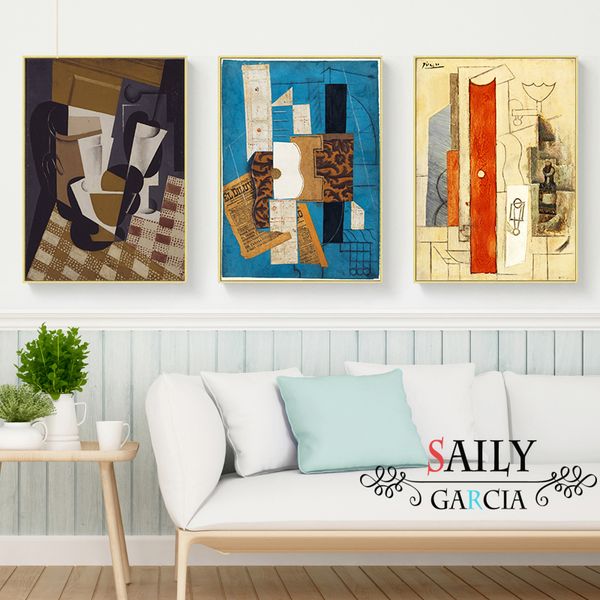 abstract violin and guitar posters and prints cafe bar wall art canvas painting picasso cubism wall pictures for home decoration
abstract violin and guitar posters and prints cafe bar wall art canvas painting picasso cubism wall pictures for home decoration
