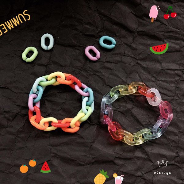 acrylic rainbow bracelet ins harajuku style real color jumping girl street girlfriend couple exaggerated bracelet, Black
acrylic rainbow bracelet ins harajuku style real color jumping girl street girlfriend couple exaggerated bracelet, Black