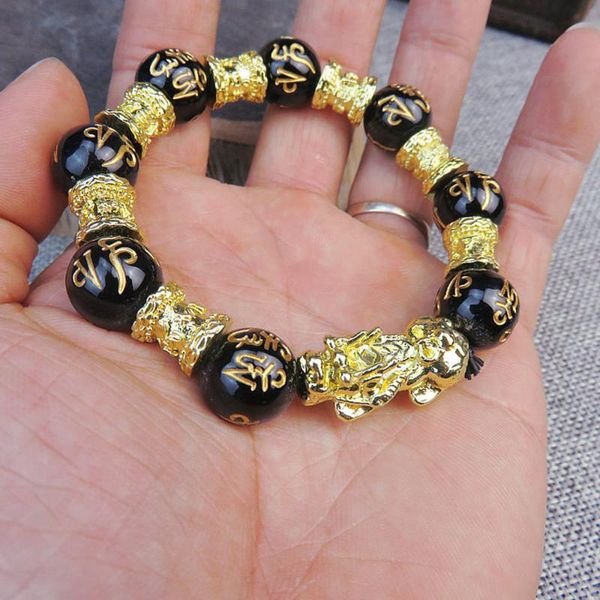 1pc chinese feng shui pixiu wristband wealth good luck bracelet men women beads bracelets jewelry fashion accessories, Black
1pc chinese feng shui pixiu wristband wealth good luck bracelet men women beads bracelets jewelry fashion accessories, Black