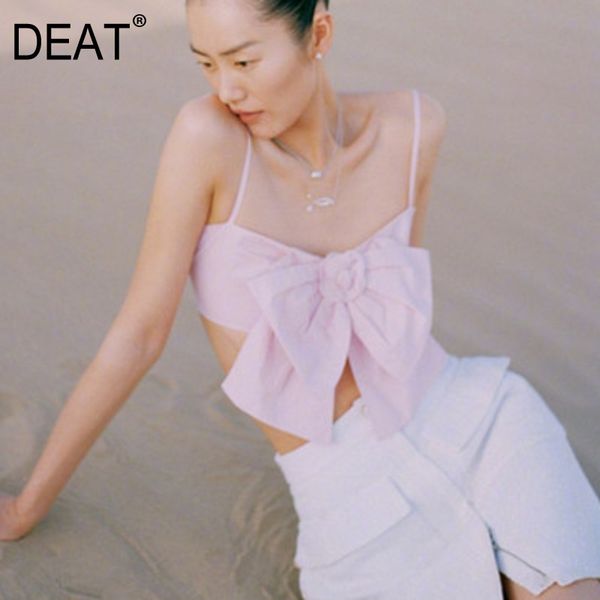 deat 2020 new spring and summer fashion clothing female vestido bow sling straps sleeveless t-shirt tank wk74605l, White
deat 2020 new spring and summer fashion clothing female vestido bow sling straps sleeveless t-shirt tank wk74605l, White