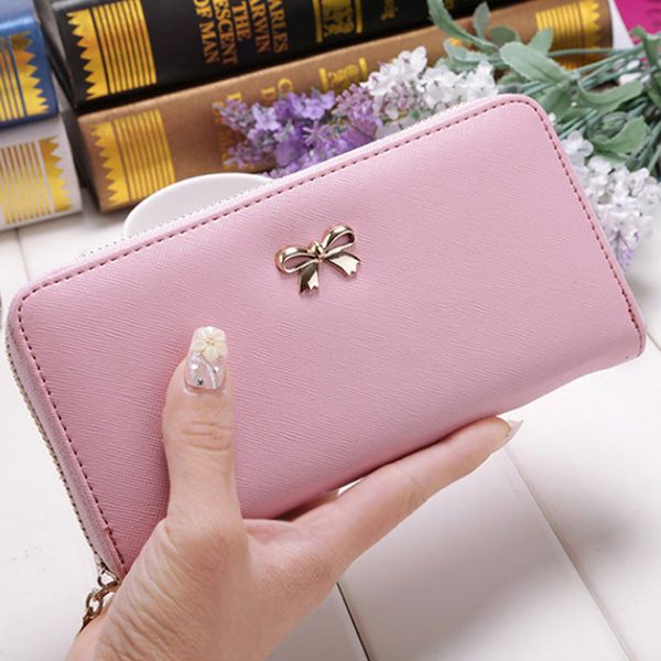 13 colors ladies cute bowknot women long wallet pure color clutch bag 2018 new leather purse phone card holder bag wallet, Red;black
13 colors ladies cute bowknot women long wallet pure color clutch bag 2018 new leather purse phone card holder bag wallet, Red;black