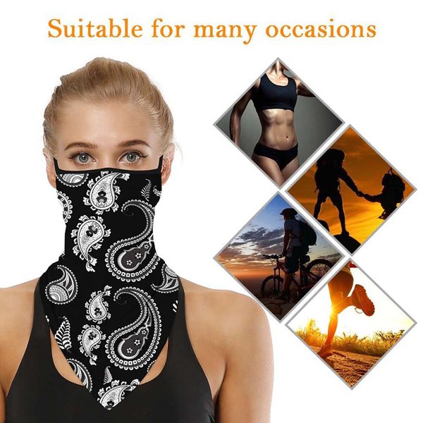 face cover balaclava scarf neck outdoor sport earloop headband fashion funny windproof dust scarf wrap camping accessory, Black
face cover balaclava scarf neck outdoor sport earloop headband fashion funny windproof dust scarf wrap camping accessory, Black