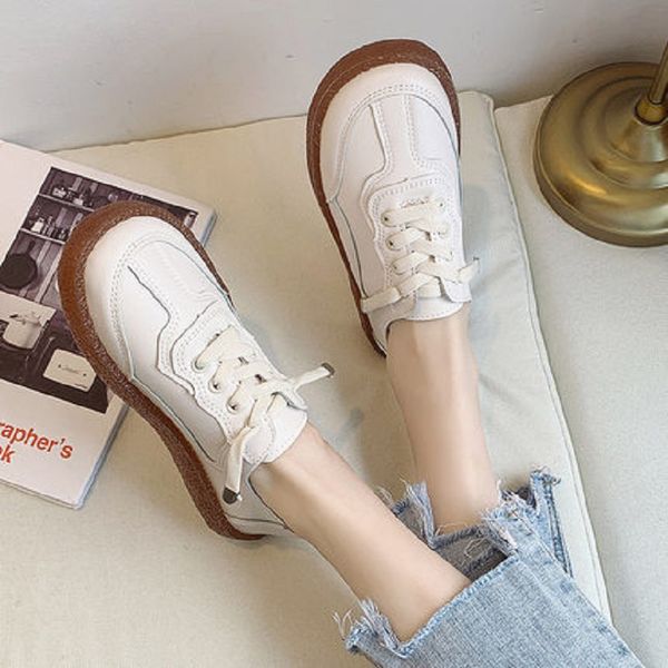 white women's shoes 2020 summer korean student casual shoes summer wild fashion thick bottom increased single, Black
white women's shoes 2020 summer korean student casual shoes summer wild fashion thick bottom increased single, Black