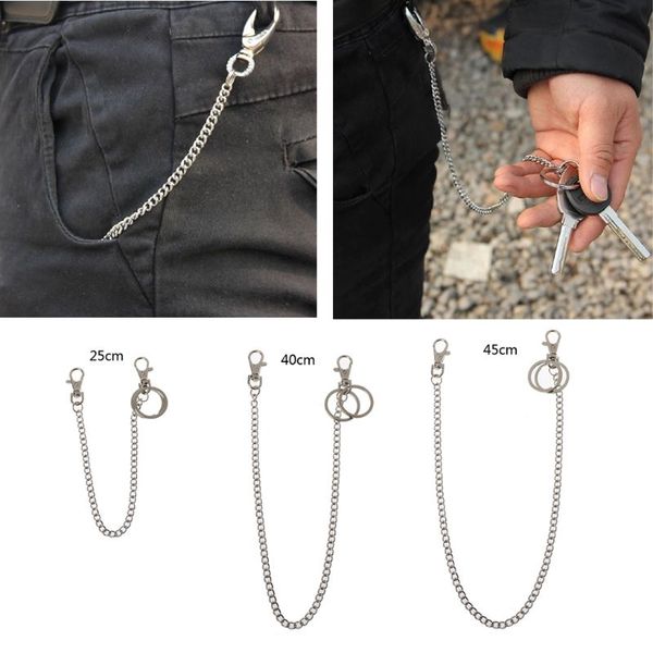 hip hop belt loop chain safety travel key wallet chain motorcycle jeans keychain, Silver
hip hop belt loop chain safety travel key wallet chain motorcycle jeans keychain, Silver