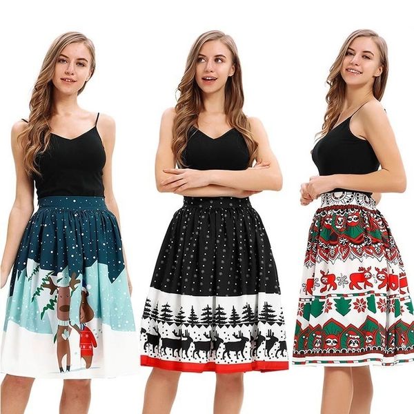 girls christmas snow plaid elk santa claus printed short skirt lady x mas carnival party vintage flared skater skirt costume for women, Black
girls christmas snow plaid elk santa claus printed short skirt lady x mas carnival party vintage flared skater skirt costume for women, Black