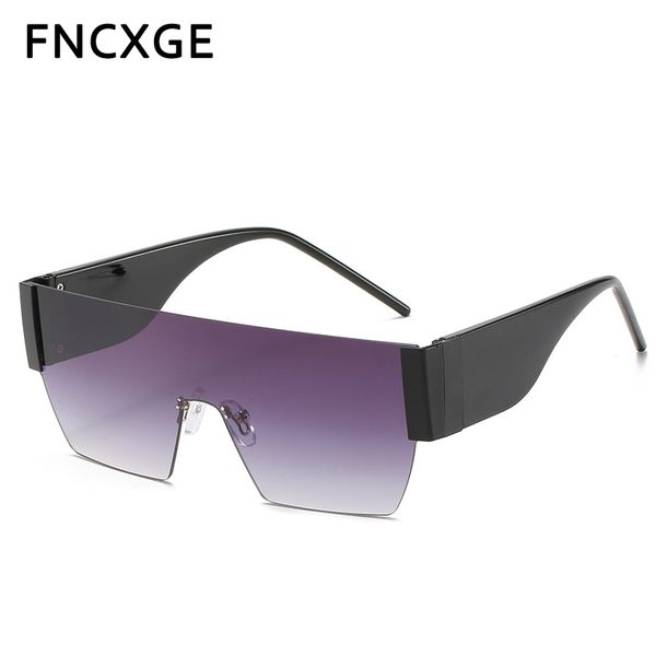 sunglasses women square oversized vintage flat gradient big shades glasses fashion rimless mirror female sunglasses oculos, White;black
sunglasses women square oversized vintage flat gradient big shades glasses fashion rimless mirror female sunglasses oculos, White;black