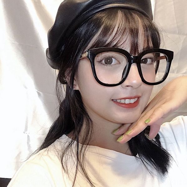 605iv super large square thick frame big face thin glasses myopia myopia glasses female korean style personalized round face decorative fram, Silver
605iv super large square thick frame big face thin glasses myopia myopia glasses female korean style personalized round face decorative fram, Silver