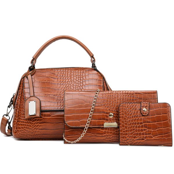 3pcs/sets women leather luxury handbags vintage crocodile pattern tote shoulder bags ladies alligator crossbody messenger bags
3pcs/sets women leather luxury handbags vintage crocodile pattern tote shoulder bags ladies alligator crossbody messenger bags