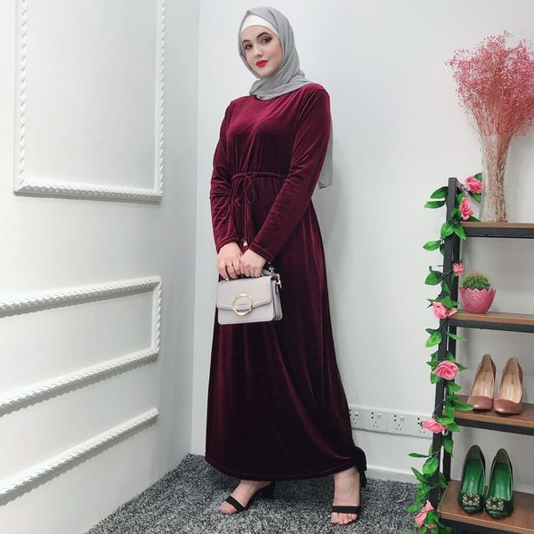 velvet abaya femme kaftan robe dubai muslim hijab dress turkey abayas for women caftan marocain elbise ramadan islamic clothing