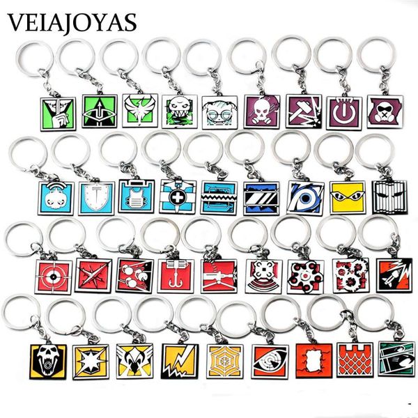36 styles game rainbow six siege key chains jager glaz metal keychain male car keyring holder porte clef gifts men women jewelry, Silver
36 styles game rainbow six siege key chains jager glaz metal keychain male car keyring holder porte clef gifts men women jewelry, Silver