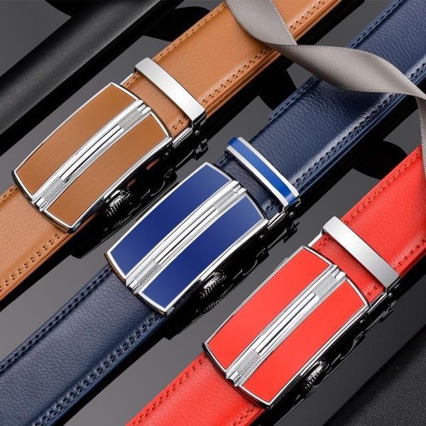 plyesxale blue red light brown belt men men's genuine leather automatic buckle cinturones hombre dropshipping g76, Black;brown
plyesxale blue red light brown belt men men's genuine leather automatic buckle cinturones hombre dropshipping g76, Black;brown