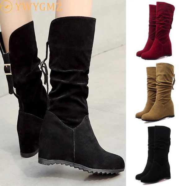 натяжные ткани бедренной кости высокие сексуальные ботинки женщин pure color круглый toe lace-up ботинки замши клин пятки урожай botas mujer, Black
натяжные ткани бедренной кости высокие сексуальные ботинки женщин pure color круглый toe lace-up ботинки замши клин пятки урожай botas mujer, Black