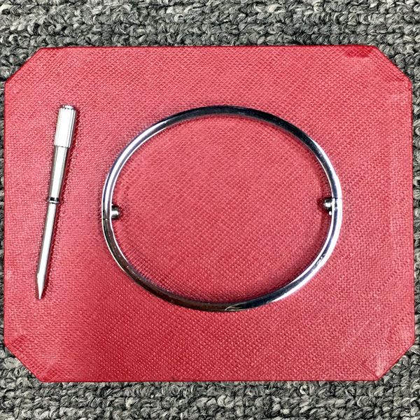 love titanium steel silver rose gold without diamonds bracelet bangles women men screw bracelet couple jewelry no original box 9ft1, Black
love titanium steel silver rose gold without diamonds bracelet bangles women men screw bracelet couple jewelry no original box 9ft1, Black