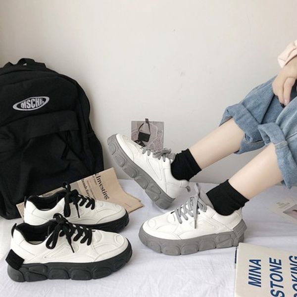 2020 summer new net red chic wild japanese small white daddy shoes female ins tide shoes board, Black
2020 summer new net red chic wild japanese small white daddy shoes female ins tide shoes board, Black