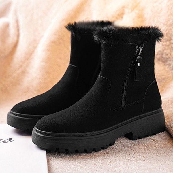 2020 new autumn and winter plus velvet ladies snow boots short fashion brand thick-soled female boots, Black
2020 new autumn and winter plus velvet ladies snow boots short fashion brand thick-soled female boots, Black