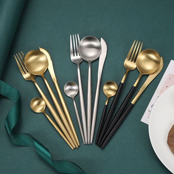 matte stainless steel tableware set portugal dinner service plates suit cutlery kitchen steak knife fork spoon kit dinnerware four 21 6wx b2
matte stainless steel tableware set portugal dinner service plates suit cutlery kitchen steak knife fork spoon kit dinnerware four 21 6wx b2