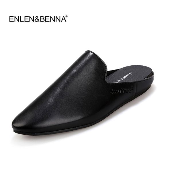 2020 new arrival leather sandals loafers men shoes men fashion summer breathable flats shoes half-slippers slides flip flops, Black
2020 new arrival leather sandals loafers men shoes men fashion summer breathable flats shoes half-slippers slides flip flops, Black