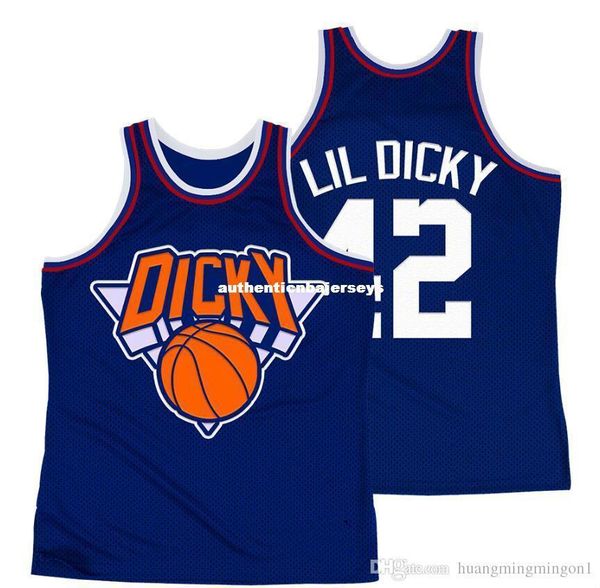 apple jersey 42 lil dicky blue jersey stitched jersey, Gray