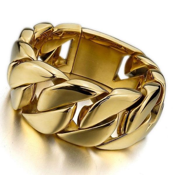 fashion jewelry width 32mm men's large heavy stainless steel bracelet link wrist gold biker polished mens biker bracelets, Black
fashion jewelry width 32mm men's large heavy stainless steel bracelet link wrist gold biker polished mens biker bracelets, Black