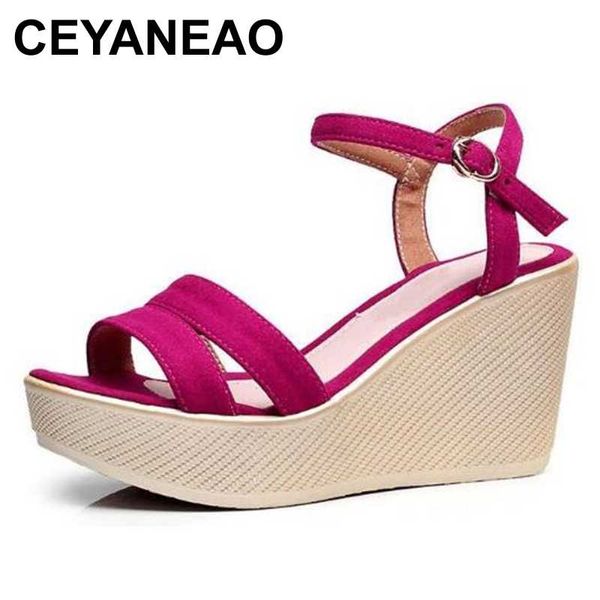 ceyaneaoopen toe fashion wedge sandals high heel platform sandals big size comfortable non-slip summer shoes women sandal, Black
ceyaneaoopen toe fashion wedge sandals high heel platform sandals big size comfortable non-slip summer shoes women sandal, Black