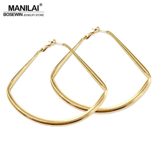 manilai fan alloy hoop earrings for women fashion jewelry 70mm punk metal statement earring golden silver color choice
manilai fan alloy hoop earrings for women fashion jewelry 70mm punk metal statement earring golden silver color choice