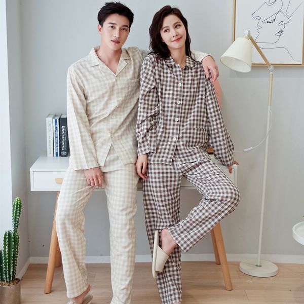 new double layer yarn couple clothes home furnishing clothing pajamas unprinted pure cotton yarn cotton soft home clothes, Blue;red
new double layer yarn couple clothes home furnishing clothing pajamas unprinted pure cotton yarn cotton soft home clothes, Blue;red