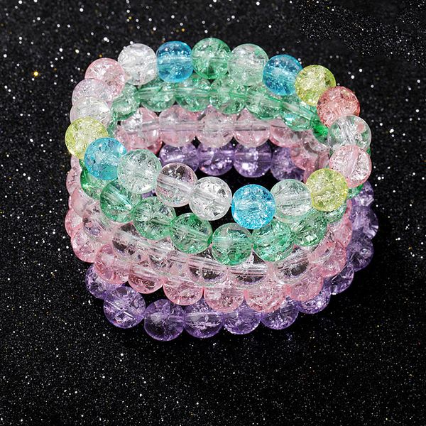 fashion colorful transparent crack arts 8mm beads bracelets glass handmade beaded lovers bracelet elastic friendship hand ring bangle gift, Black
fashion colorful transparent crack arts 8mm beads bracelets glass handmade beaded lovers bracelet elastic friendship hand ring bangle gift, Black