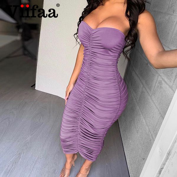 viifaa purple ruched bodycon strapless tube midi dress night out clubwear women party slim fit summer ladies dresses, Black;gray
viifaa purple ruched bodycon strapless tube midi dress night out clubwear women party slim fit summer ladies dresses, Black;gray