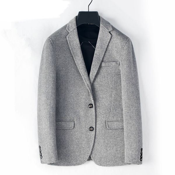 men's wool coat spring autumn double-sided woolen coat men jacket casual blazer overcoat abrigo hombre 3a3821 kj4280, Black
men's wool coat spring autumn double-sided woolen coat men jacket casual blazer overcoat abrigo hombre 3a3821 kj4280, Black
