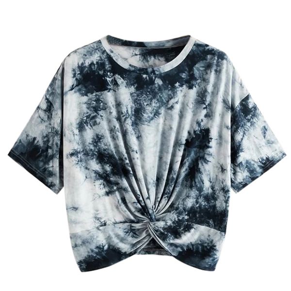 women's t-shirt 2021 fashion trend tie dye print t shirts casual short sleeve crew neck knot front summer loose pullover basic tees, White
women's t-shirt 2021 fashion trend tie dye print t shirts casual short sleeve crew neck knot front summer loose pullover basic tees, White