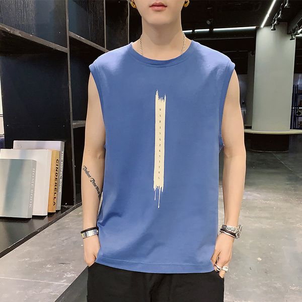 2020 summer new style pure cotton sports vest men sleeveless waistcoat running for basketball training loose-fit fitness vest, Black;blue
2020 summer new style pure cotton sports vest men sleeveless waistcoat running for basketball training loose-fit fitness vest, Black;blue